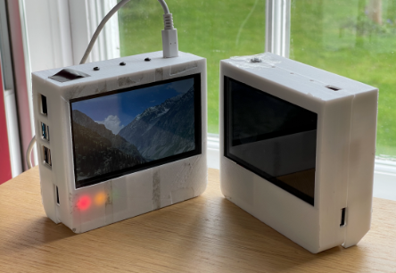 Two Trent prototype devices shown together, one powered up
